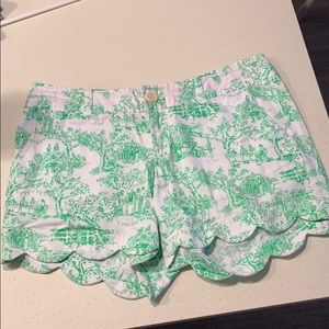 Lilly Pulitzer scalloped shorts